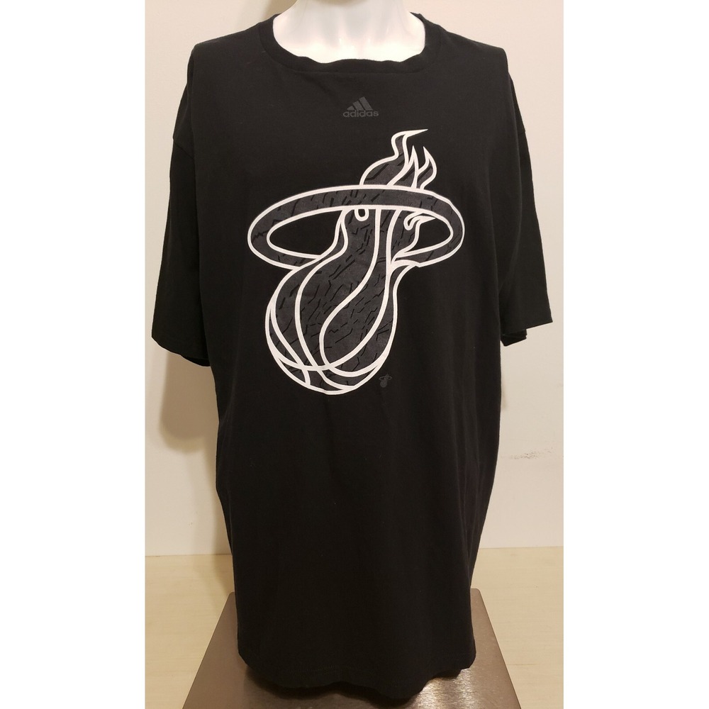 MIAMI HEAT Black Adidas GO‎ TO TEE Women's 2X NBA BASKETBALL Tee Shirt